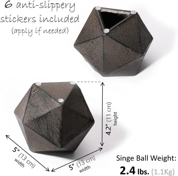 supplier direct ambipolar geometric decorative ball shaped bookends, modern cast iron black bookends for office desk, book shelf, room decor, home office, book stand or organizer, set of 2. antique black wholesale prices