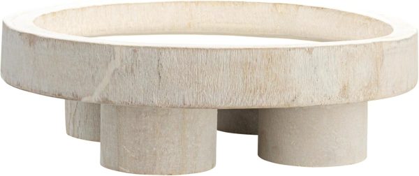 wholesale direct bloomingville paulownia wood pedestal tray bulk purchase at factory prices