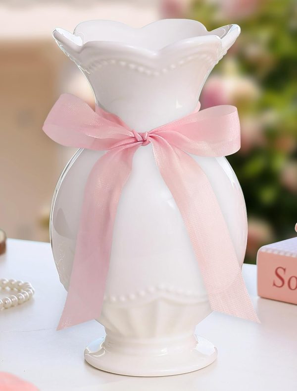 oem/odm services cute vase - aesthetic flower vase - coquette bow vase - cute flower vase - bow decor bedroom - bow room decor - coquette room decor - pink bow decor - room decor coquette affordable bulk deals