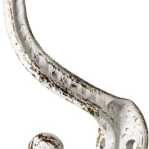 competitive pricing sopicoz set of 4 cast iron coat hooks farmhouse vintage white hooks, heavy duty rustic wall mounted hooks for hanging one-stop wholesale