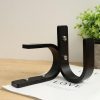 bulk purchase ocioli 2 pieces curtain tiebacks wood curtain holdbacks u shaped curtain hooks curtain tie backs wall mount curtain holder curtain pull backs tie backs for curtains (black, 2) factory discount