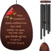 producer to buyer memorial wind chimes for outside,cardinal wind chimes sympathy wind chime for loss of loved one,like mother & father,cardinal gifts & sympathy gift for bereavement,condolence,funeral discounted pricing