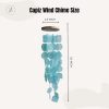 producer to buyer solange & frances wind chimes for outside – gifts for mom, ideal gifts for women who have everything, turquoise capiz shell windchimes, gardening gifts for grandma, indoor decor discounted pricing