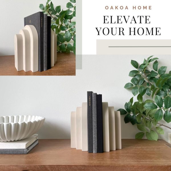 supplier direct oakoa concrete heavy book ends decorative - decorative bookends for heavy books - book ends for shelves decorative - heavy duty bookends for shelves decorative - modern bookends decorative wholesale prices