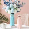oem/odm services ceramic flower vase modern home decor vases for centerpieces pink minimalist farmhouse vase 9.5" h x 3.9" w cute decorative vases flowers tulip pampas grass vase for table bathroom shelf affordable bulk deals