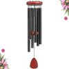 producer to buyer large aluminium wind chimes outside, soothing melodic wind chime, suitable outdoor garden patio decor, gift for mom women neighbors (36 inches black) discounted pricing
