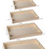 wholesale direct wood serving tray with handles - five piece nested breakfast wood tray - wooden crafts couch tray for organizing - food trays for party buffet montessori bathroom - wood trays for serving & catering bulk purchase at factory prices