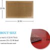 manufacturer direct lufeijiashi small kitchen rugs and mats non skid washable kitchen runner rug absorbent farmhouse style kitchen floor mats for in front of sink (light coffee, 20x32) trade price
