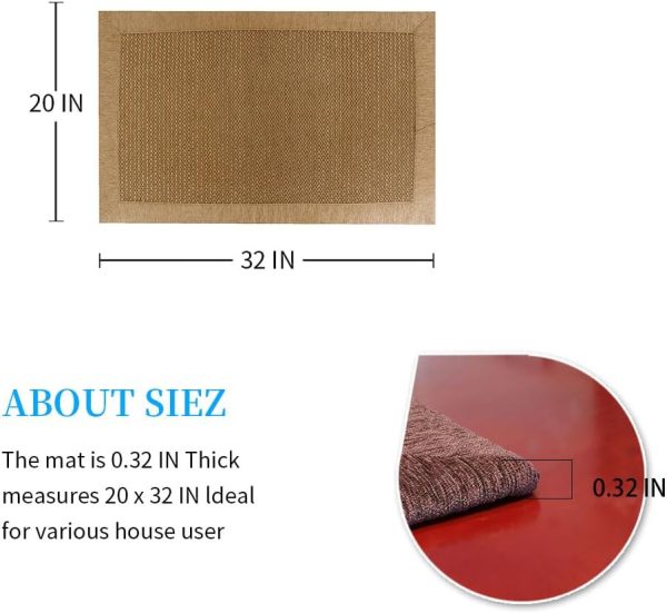 manufacturer direct lufeijiashi small kitchen rugs and mats non skid washable kitchen runner rug absorbent farmhouse style kitchen floor mats for in front of sink (light coffee, 20x32) trade price