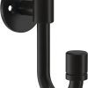 competitive pricing franklin brass bar (4-pack) single wall hooks 1-prong coat/hat matte black hooks for hanging wall mount hanger clothes, purse, bag, towel organization decorative wall hooks b47246k-fb-c one-stop wholesale