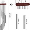 producer to buyer 2 pack outside sympathy wind chimes clearance with 12 aluminum alloy tubes and hook, memorial gift decoration for home, patio, garden, outdoor discounted pricing