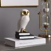 supplier direct book ends for shelves, owl decorative bookends bronze bird book stopper unique kids book holders with anti-slip base luxurious bookends for kids rooms office home decor(white) wholesale prices