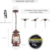 custom wholesale noxarte vintage pendant light lantern ceiling light fixture with glass shade adjustable chain for kitchen island farmhouse loft porch width 7 inch x height 15 inch oem/odm services