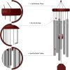 producer to buyer memorial wind chimes outdoor large deep tone, sympathy wind-chime personalized with 6 tuned tubes, elegant chime for garden patio balcony and home discounted pricing