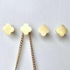 competitive pricing solid brass decorative wall hooks, coat backpack purse screw-in wall hangers, wall mounted fancy hooks (shining gold 4 pack) one-stop wholesale