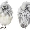 dropship from factory kurt adler c2225 5-inch furry gray owl set of 2 mass production supply