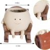 oem/odm services face flower pots for plants rocking chair planters funny succulent planter live cute resin flower pots head planter for indoor outdoor plants gift ideas for mother and christmas affordable bulk deals