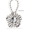 bulk purchase suq i ome luxury big crystal magnetic curtain tieback and holdback flower curtain clips buckle curtain holder for home office decoration (silver a,2pcs) factory discount