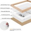 bulk purchase puthiac 11x14 oak wood picture frame - minimalist 11x14 frame wood for wall art decor, 11"x14" natural solid wood poster frames for wall art photo and prints(3 pack, beige) trade price