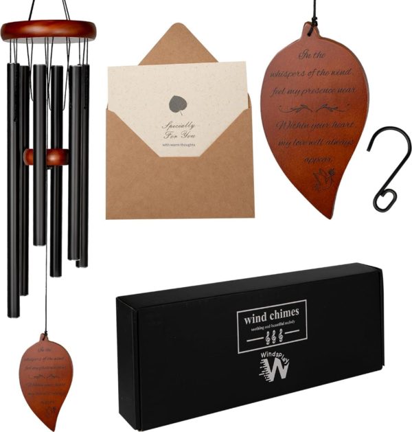 producer to buyer best memorial wind chimes for loss of loved one - 32.5" sympathy wind chimes for loss of loved one - memorial windchimes in memory of a loved one gifts - remembrance wind chimes for loss of loved one discounted pricing