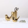 dropship from factory fantesticryan small birds statues gold home decor modern style figurine decorative ornaments for living room, bedroom, office desktop, cabinets mass production supply