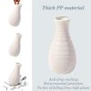 oem/odm services unbreakable vase for flowers, ceramic look plastic vase for home decor, living room, table (seashell white) affordable bulk deals