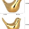 dropship from factory xmgzq 2 pcs gold decor accents,small animal statues,modern home decorative, birds sculpture, ornaments for shelf, bookshelf, coffee table,knick knacks home decor for shelves(gold bird) mass production supply