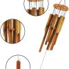 producer to buyer mumtop bamboo wind chimes, outdoor wooden wind chime with amazing deep tone for garden, patio, home or outdoor decor discounted pricing