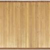 manufacturer direct idesign formbu bamboo mat rug runner for bathroom, kitchen, entryway, hallway, office, mudroom, 34" x 21", natural wood trade price