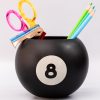 oem/odm services ban.do novelty 8 ball flower vase, retro ceramic shelf decor, unique and eclectic vase, 8-ball affordable bulk deals