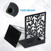 supplier direct eoout bookends, 3 pairs of book ends for shelves decorative, black metal bookend supports for heavy books, tree book holders for shelf decoration, book stoppers for home office school wholesale prices