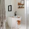 bulk purchase qeeig bathroom floating shelves for wall shelf over toilet wall mounted farmhouse small 16 inch set of 2, rustic brown (008-40bn) trade price