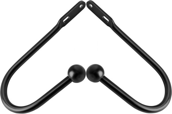 bulk purchase vrss wall mount curtain tiebacks drapery holdbacks curtain holdback hooks simple style (2pcs black) factory discount