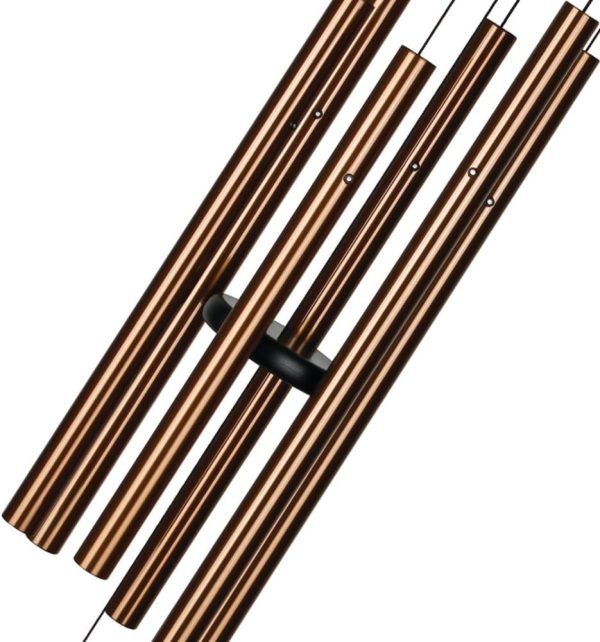 producer to buyer woodstock wind chimes for outside, outdoor decor, garden decor, patio decor, front porch decor, (44") bells of paradise wind chime, bronze gifts (bplbr) discounted pricing