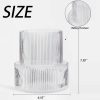 oem/odm services glass vase, ribbed vase, flower vase, fluted glass vase, clear vase, ribbed glass vase for flowers, modern vase for living room, dining table, entryway, shelf, wedding, office, 7.5 inches affordable bulk deals