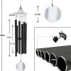 producer to buyer astarin wind chimes for outside tuned relaxing soothing large deep tone,36 inch low bass,memorial wind chimes sympathy for mom dad,black discounted pricing