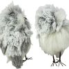 dropship from factory kurt adler c2225 5-inch furry gray owl set of 2 mass production supply