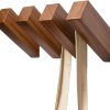 competitive pricing wood wall hooks, 4pack coat hooks wall mounted rustic wooden hooks natural robe hook hanging bathroom clothes hanger hat & bag decorative hooks heavy duty entryway wall hangers towel hooks(walnut) one-stop wholesale