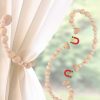 bulk purchase magnetic wood bead curtain tiebacks - powerful magnets by insstic - enhance boho bedroom decor, boho living room decor aesthetic, western home decor, boho nursery decor curtain tie backs, 2 pack/wood factory discount