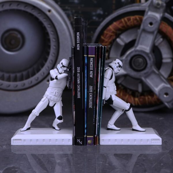 supplier direct nemesis now original stormtrooper bookend figurines 18.5cm, resin, white, officially licensed original stormtrooper merchandise, two stormtrooper figures to keep your books upright - pack of 2 wholesale prices