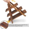 wholesale direct manspdier wood 3 tier serving tray three tiered cupcake stand, rectangle serving platter wooden farmhouse, party serving brown decorative tray decor bulk purchase at factory prices