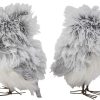 dropship from factory kurt adler c2225 5-inch furry gray owl set of 2 mass production supply