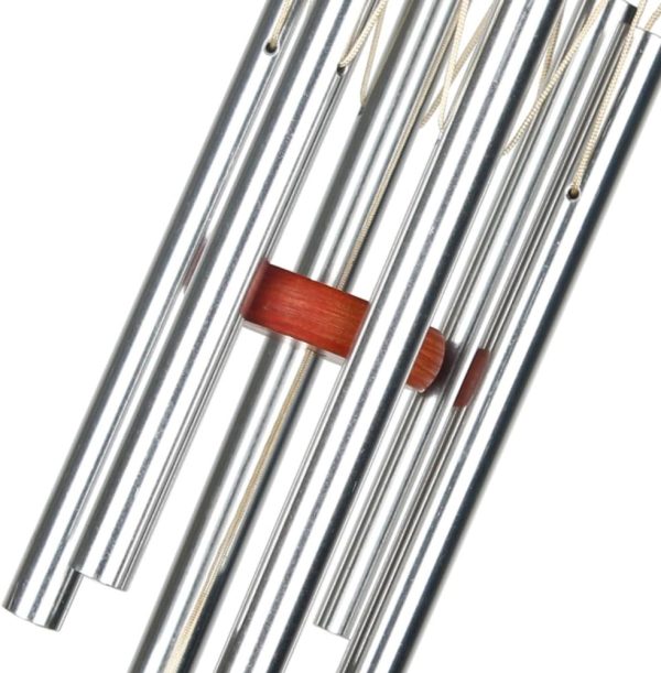 producer to buyer woodstock wind chimes amazing grace chime small (16'') silver wind chime inspirational and memorial gifts wind chimes for outside patio home or garden decor (agss) discounted pricing