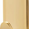 competitive pricing command small metallic hooks brass color, 4 hooks and 5 command strips, damage free wall hooks with adhesive strips, adhesive hooks for hanging christmas decorations, holds up to 0.5 lb one-stop wholesale