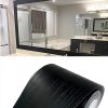 bulk purchase 10m black wood grain removable pvc waterproof border wall decor removable self adhesive kitchen bathroom tiles sticker wallpaper 4.2x390 trade price