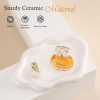 wholesale direct ceramic jewelry tray trinket dish, decorative cloud vanity key tray for women, ring holder dish, cute jewelry plate bowl room decor aesthetic, birthday, white bulk purchase at factory prices