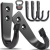 competitive pricing wodegift 5pcs large size wall hooks, heavy duty wall hooks for hanging, coat hooks for hanging, large size wall hooks, for hanging heavy duty pans, backpacks, coats and garage items (black hooks) one-stop wholesale