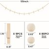 bulk purchase hanging photo display wall decor, 2pcs boho wooden bead garland collage picture frame with 9 wood clips for bedroom, living room, office, dorm decor, photos holder teen girl gifts trade price