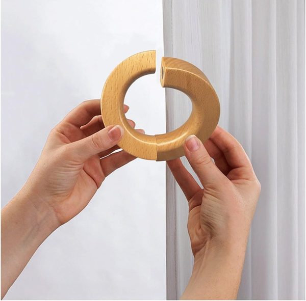 bulk purchase nice purchase 2 pcs wooden curtain tiebacks holdbacks european classic retro window home office decorative drapes holders strong magnetic clean durable - multifunctional also wood pants hanger (a) factory discount