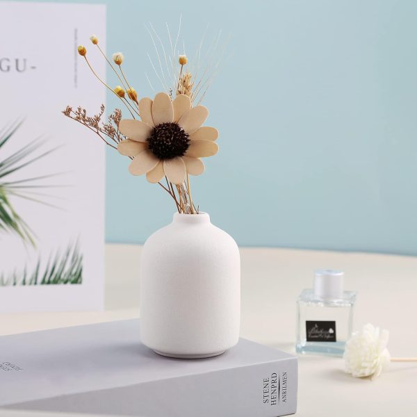 oem/odm services ceramic vase for home decor,ceramic vase, dried flower vase, living room decoration, flower arrangement decoration shooting props(white) affordable bulk deals